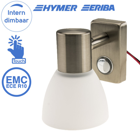 BBAtechniek artnr. 65516 - Faretto PowerLED 12V 3W 3000K geborsteld alu (1x) 