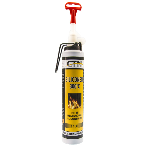 BBAtechniek artnr. 39824 - Hittebestendige siliconenkit zwart 200ml (1x)