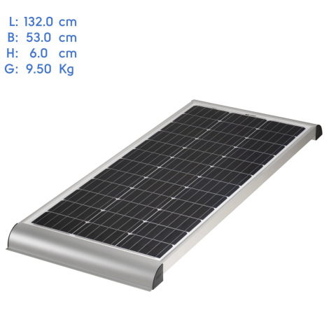 BBAtechniek artnr. 57072 - 100WP 132x53x6cm zonnepaneel (1x) 