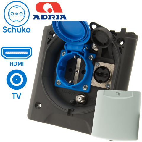 Voortent aansluiting CEE 230V  / TV / HDMI (1x)