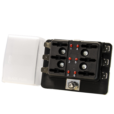 Zekering verdeelbox 6-weg LED (1x)