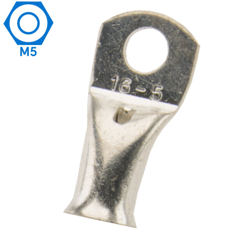 BBAtechniek artnr. 13030 - 16mm² M5 gesloten kabeloog (50x)