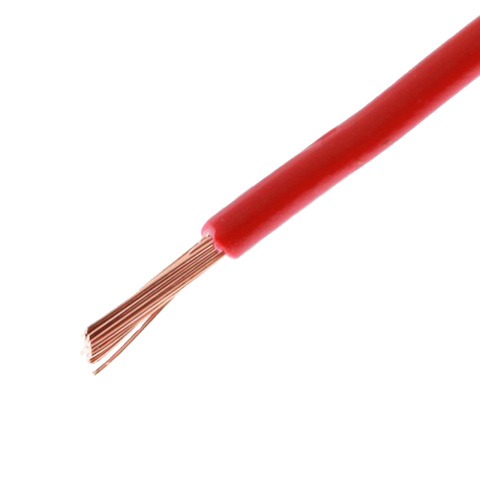 1.0mm2 kabel rood (100m)