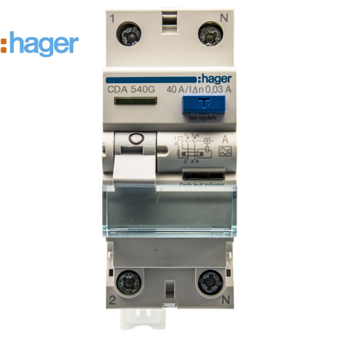 BBAtechniek artnr. 27055 - Aardlekschakelaar 2-polig 30mA 40A 1P+N (1x)