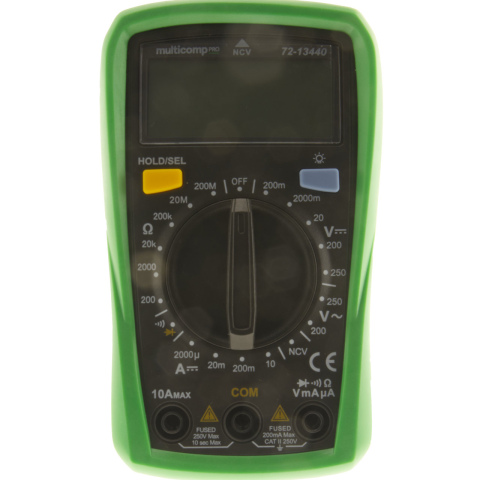 BBAtechniek artnr. 60256 - Digitale Multimeter 1000V CAT II max. 10A (1x)