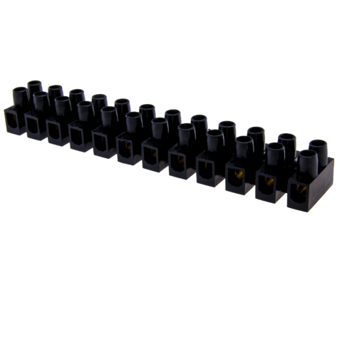 BBAtechniek artnr. 15394 - Kroonsteenstrip 12-polig 4mm² 5A elastisch (10x)