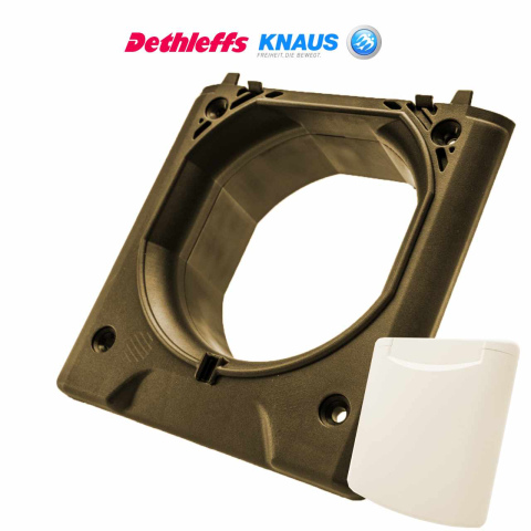 BBAtechniek artnr. 45071 - Open doorvoer universeel Fiat Bianco wit 210 (1x)