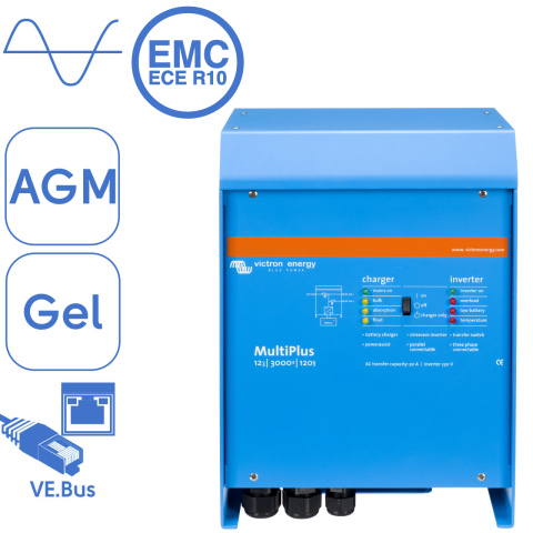 BBAtechniek artnr. 90071 - Victron MultiPlus 12/3000/120-16 230V VE.Bus (1x)