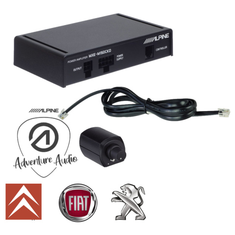 BBAtechniek artnr. 8677 - Alpine versterker met bassremote SWA-150-Kit (1x)