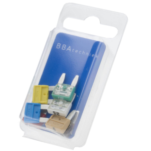 BBAtechniek artnr. 17526 - Assortiment mini steekzekeringen (7x)