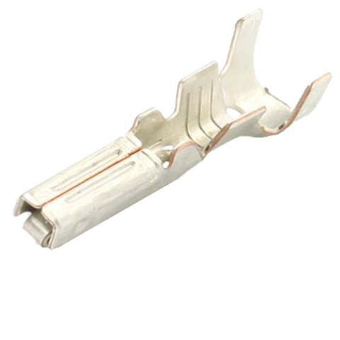 Rondstekerhuls kabelschoen vertind messing(100x)