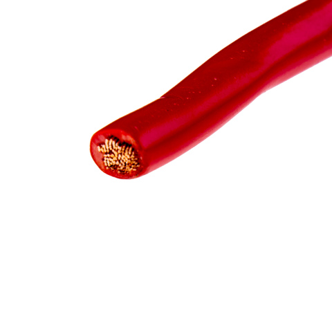 10.0mm2 kabel flexibel rood (25m) 