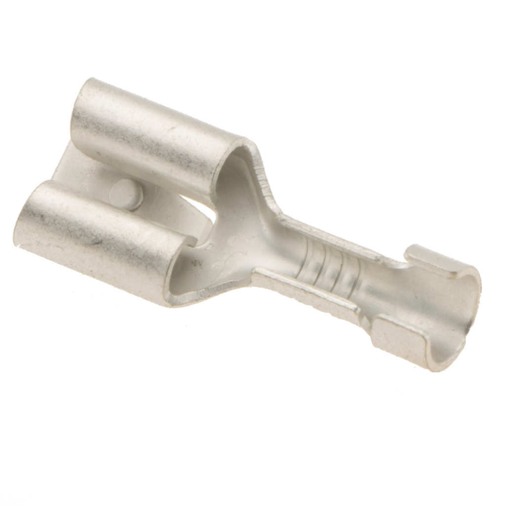 BBAtechniek - Vlakstekerhuls vertind 6.3 0.5 -1.5mm² (100x)