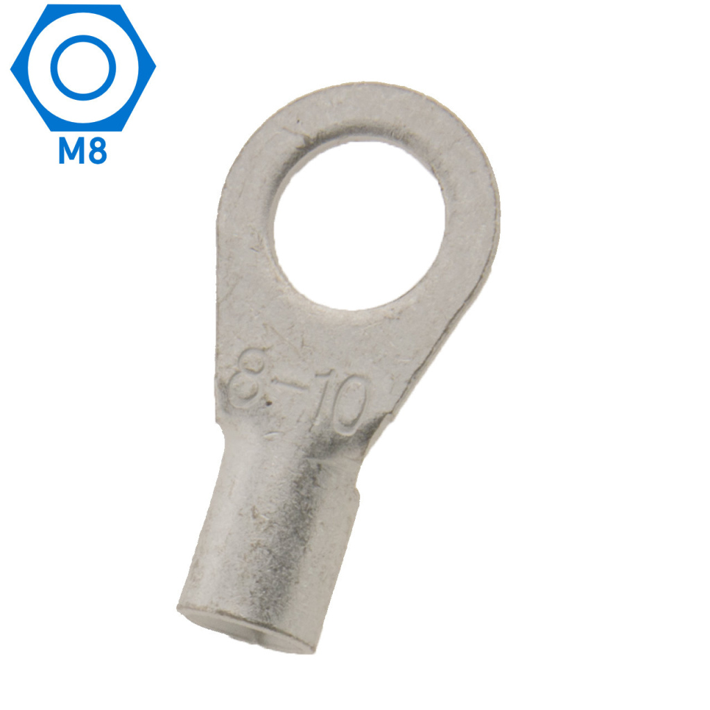 BBAtechniek - 10mm² M8 open kabeloog (25x)