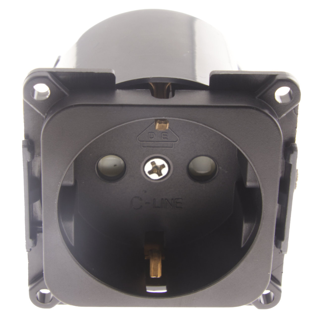 BBAtechniek - C-Line wandcontactdoos met klapdeksel (1x)