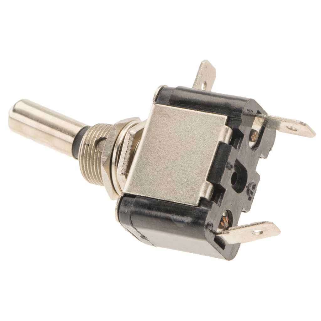 BBAtechniek - 12V 25A 2-polig On-Off tuimelschakelaar rood (1x)