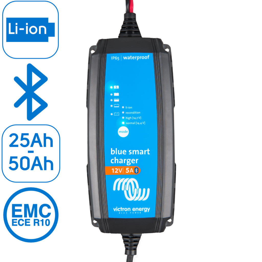 BBAtechniek - Victron Blue Smart IP65 acculader 12/5(1) (1x)