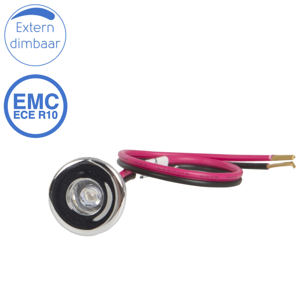 BBAtechniek - Milaan LED blue light inbouwspot 12V 0.1W (1x)