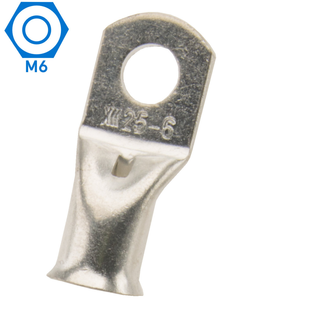 BBAtechniek - 25mm² M6 gesloten kabeloog (50x)