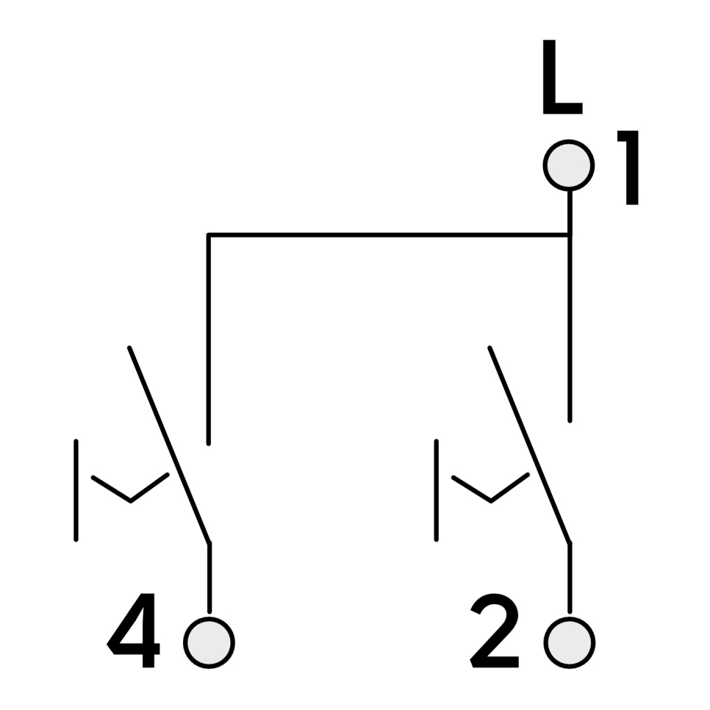 BBAtechniek - Wip-serieschakelaar 230V lei-grijs S20.000 (1x)