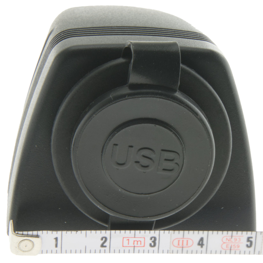 BBAtechniek - USB A-2x 5V 2.1A opbouw met afdekkap (1x)