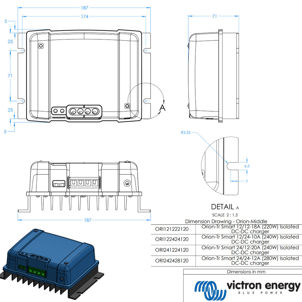 BBAtechniek - Victron Orion-Tr Smart 12/12-18A 220W (1x)