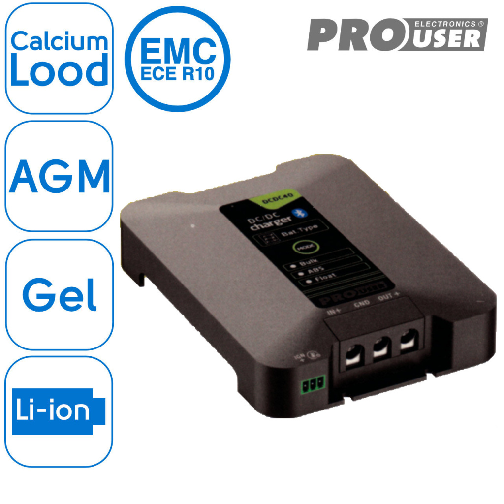 BBAtechniek - 12V 40Ah Pro-User DC/DC40 SC acculader  (1x)