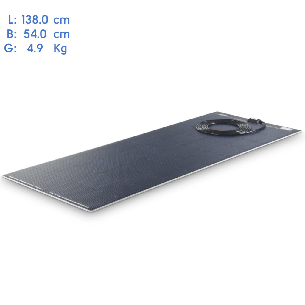 BBAtechniek - 150WP 138x54cm Flat Light Büttner zonnepaneel (1x)