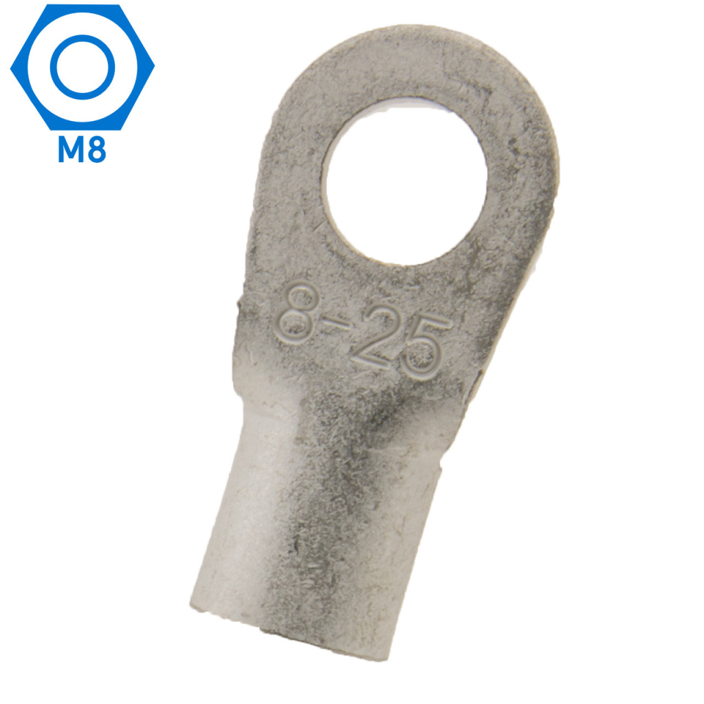 BBAtechniek - 25mm² M8 open kabeloog (25x)