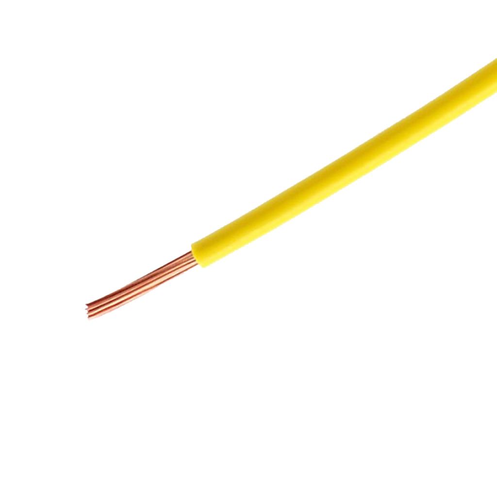 BBAtechniek - Kabel 0.75mm2 geel (100m)