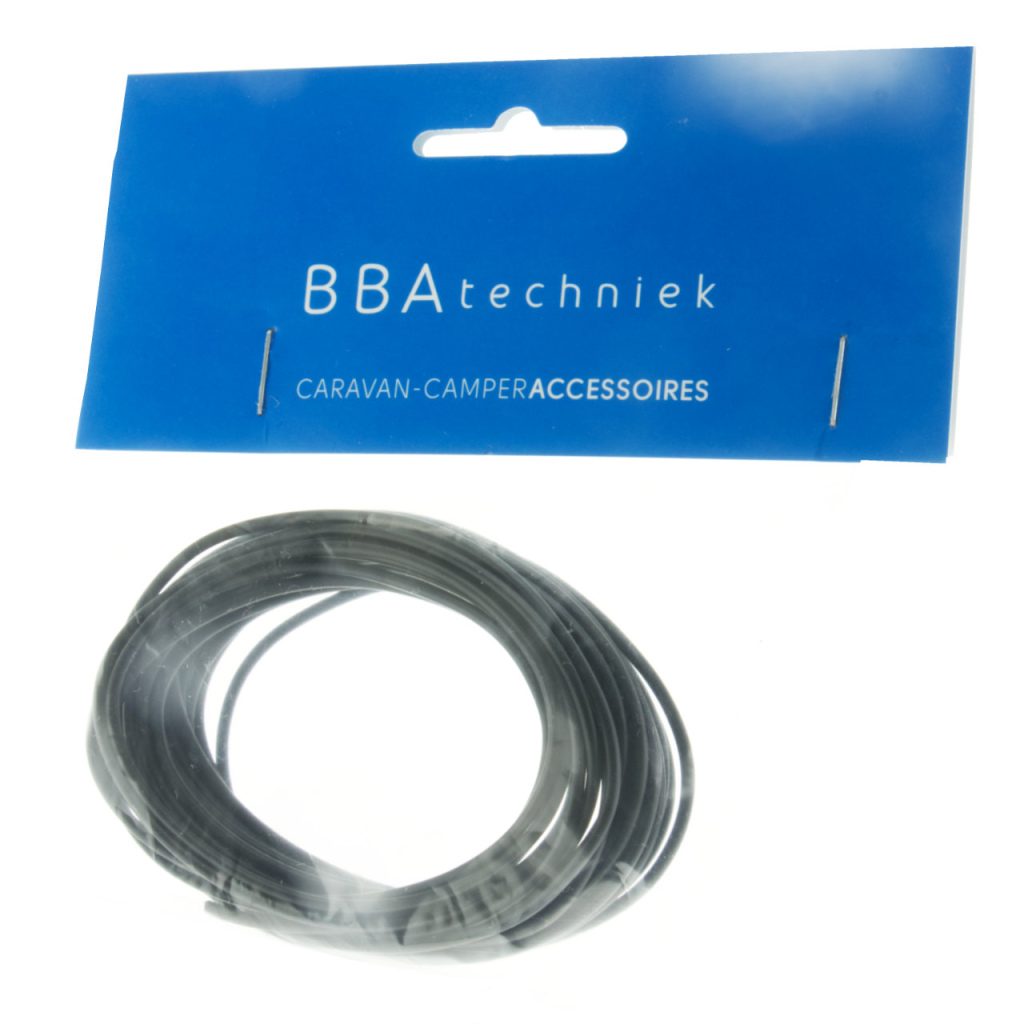 BBAtechniek - 1.0mm2 kabel zwart (5.0m)