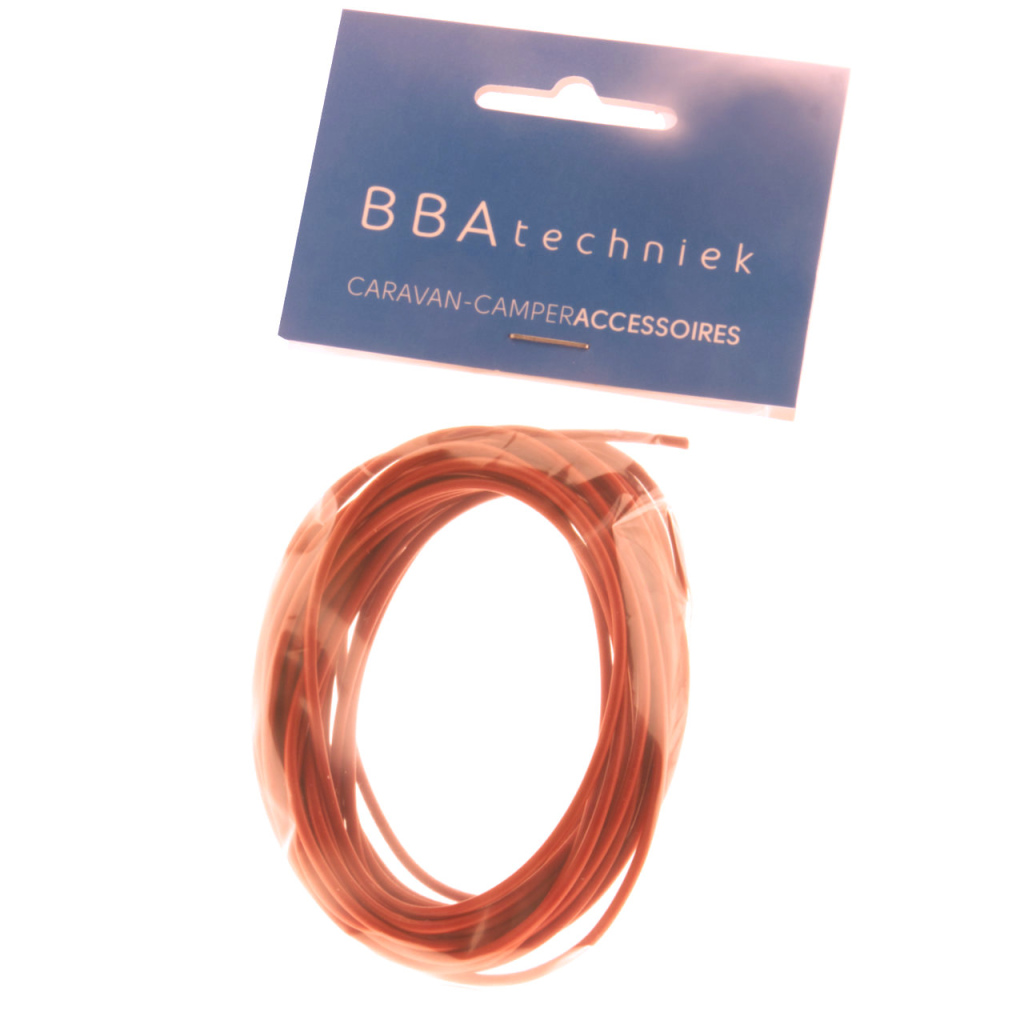 BBAtechniek - 1.0mm2 kabel rood (5.0m)