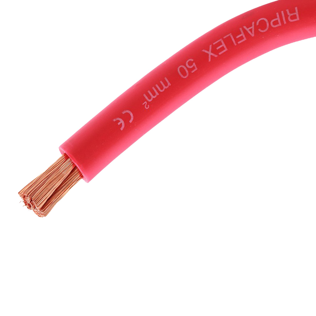 BBAtechniek - 50mm2 accu kabel flexibel rood (50m)