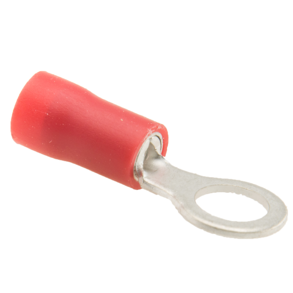 BBAtechniek - Kabelschoen ring M5 Ø5.3mm* rood (50x)