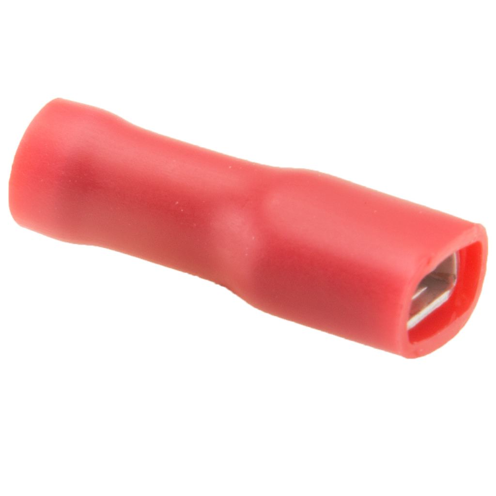 BBAtechniek - Vlakstekerhuls 4.8x0.5mm* rood (100x)
