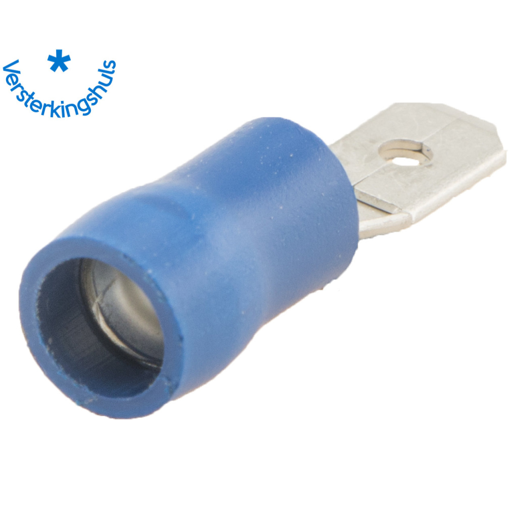 BBAtechniek - Vlaksteker 4.2x0.8mm* blauw (100x)