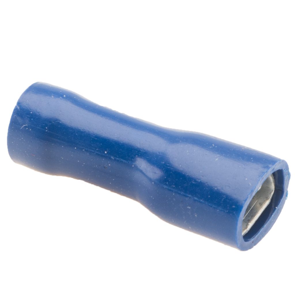 BBAtechniek - Vlakstekerhuls 4.8x0.5mm* blauw (100x)