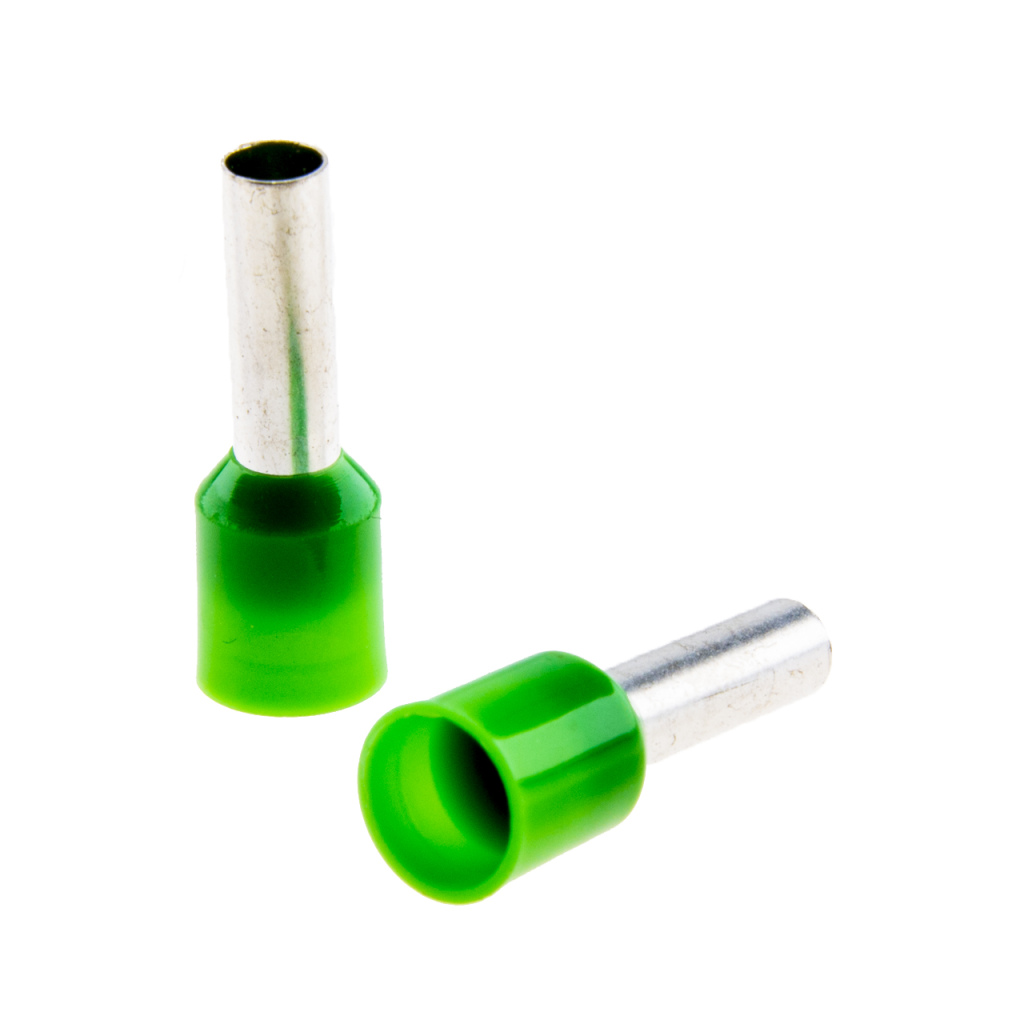 BBAtechniek - Adereindhuls ‘T’ French 6.0mm² groen (25x)