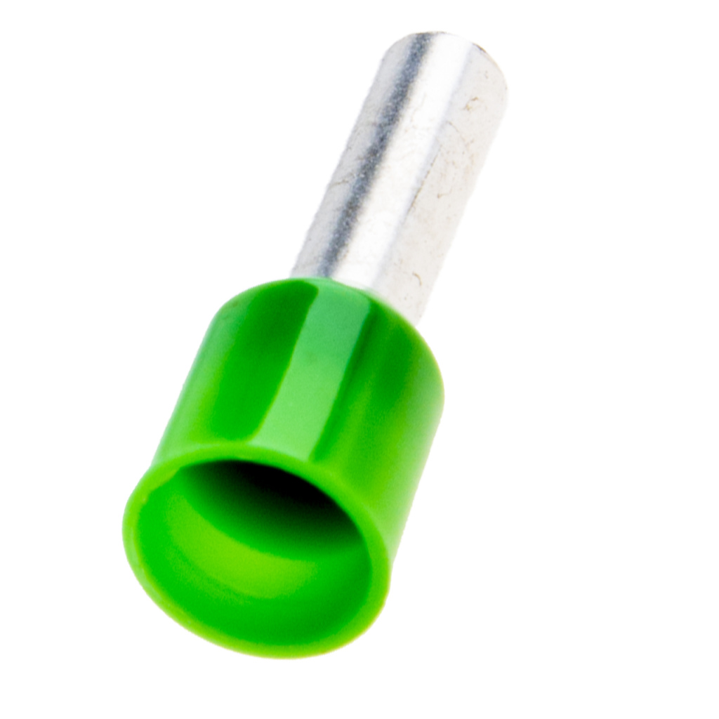 BBAtechniek - Adereindhuls ‘T’ French 6.0mm² groen (25x)