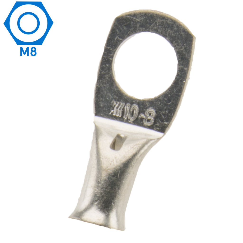 BBAtechniek - 10mm2 M8 gesloten kabeloog (50x)
