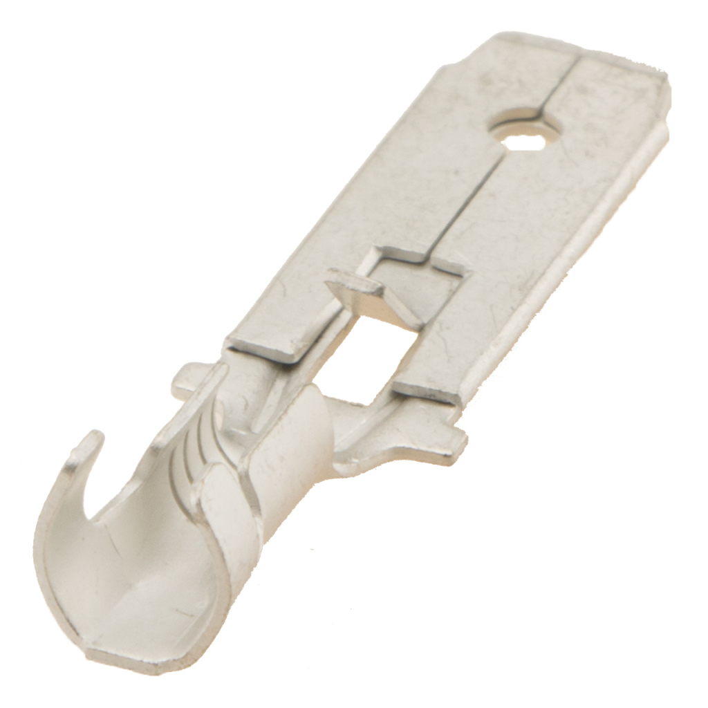 BBAtechniek - Vlaksteker vertind 6.3 1.5 -2.5mm² U-vorm (100x)