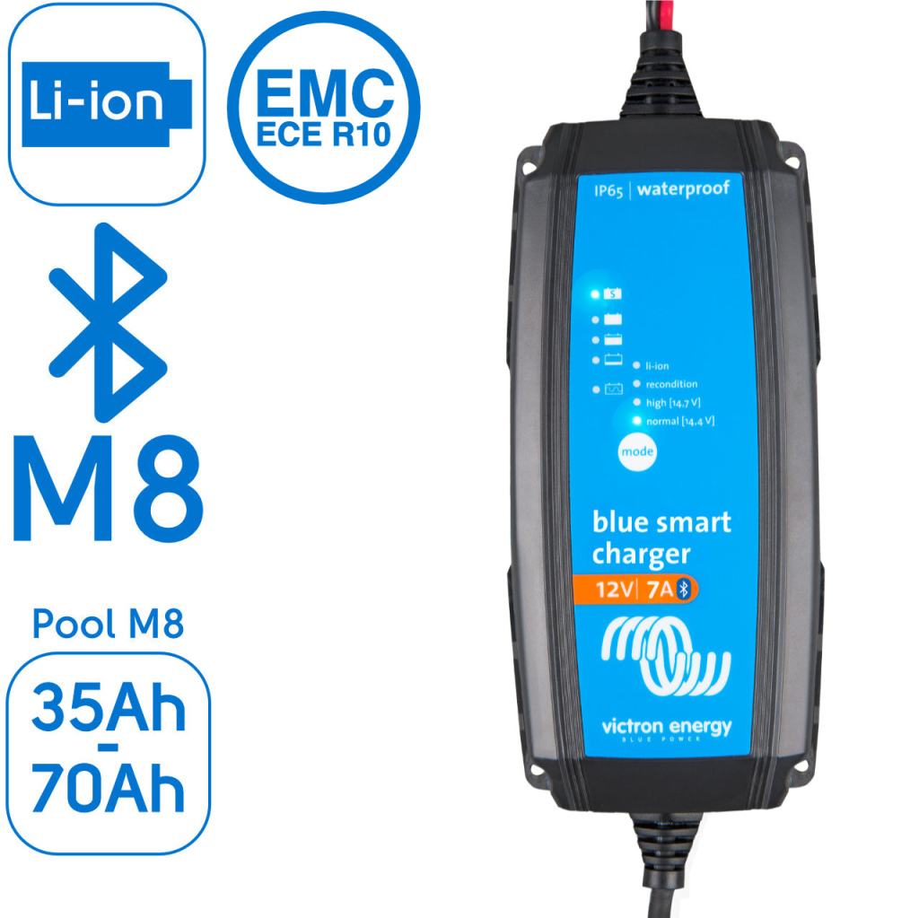 BBAtechniek - Victron Blue Smart IP65 acculader 12/7-1 (1x)