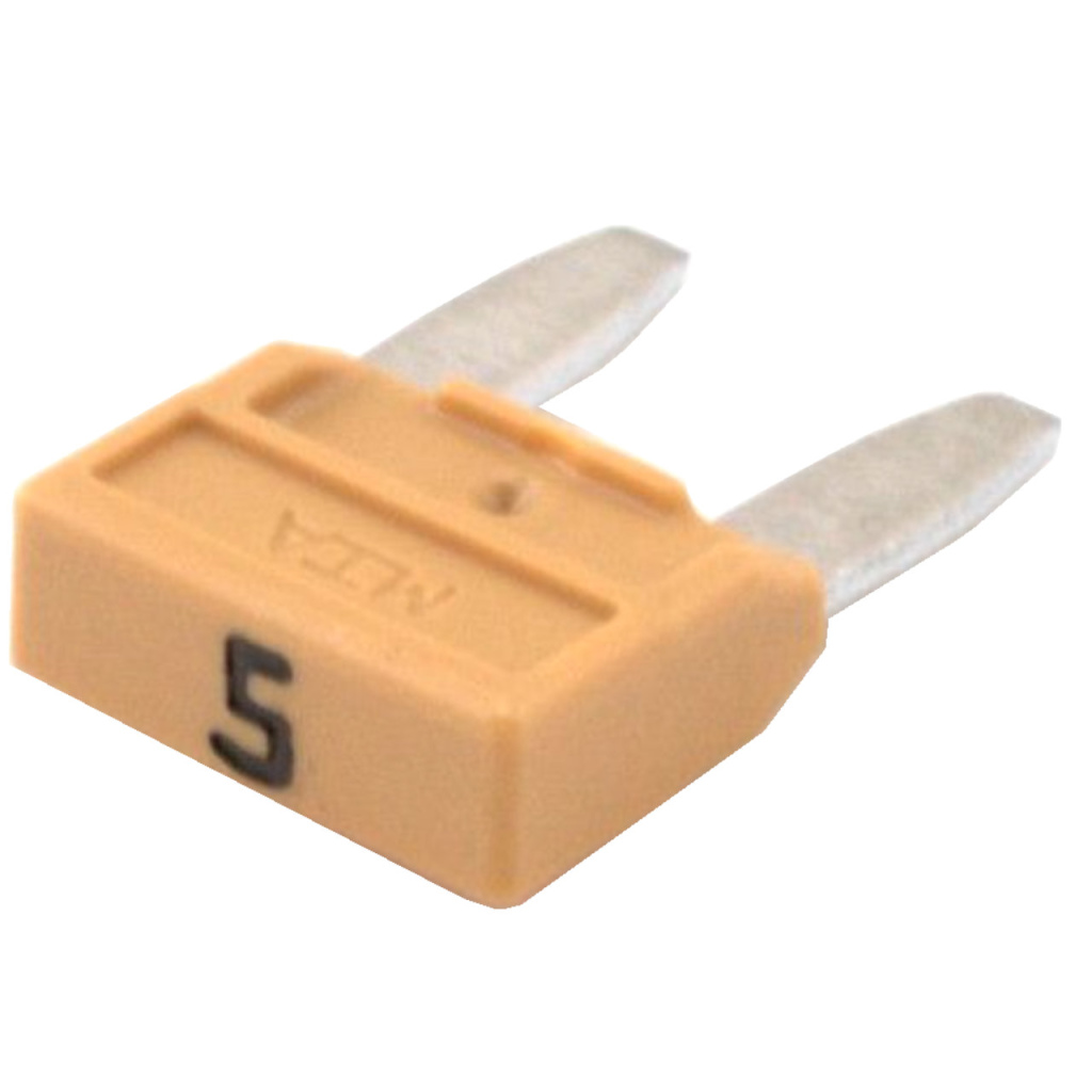 BBAtechniek - Mini steekzekering 5A beige (50x)