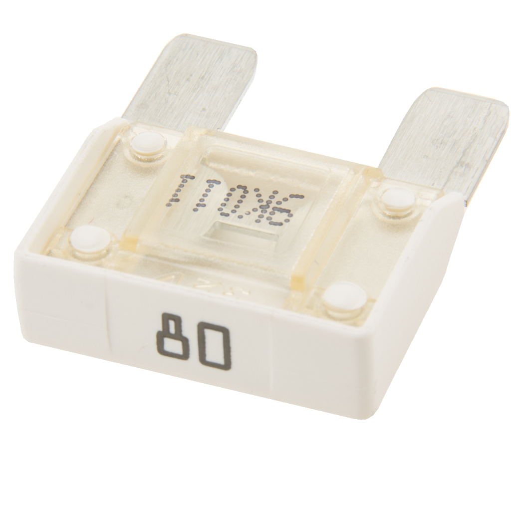 BBAtechniek - Maxi steekzekering 80A wit (10x)