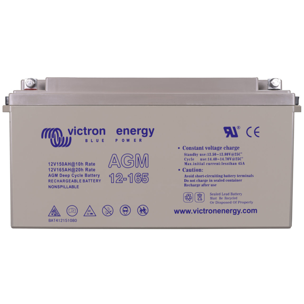 BBAtechniek - 12V 165Ah Victron AGM Accu M8 (1x)