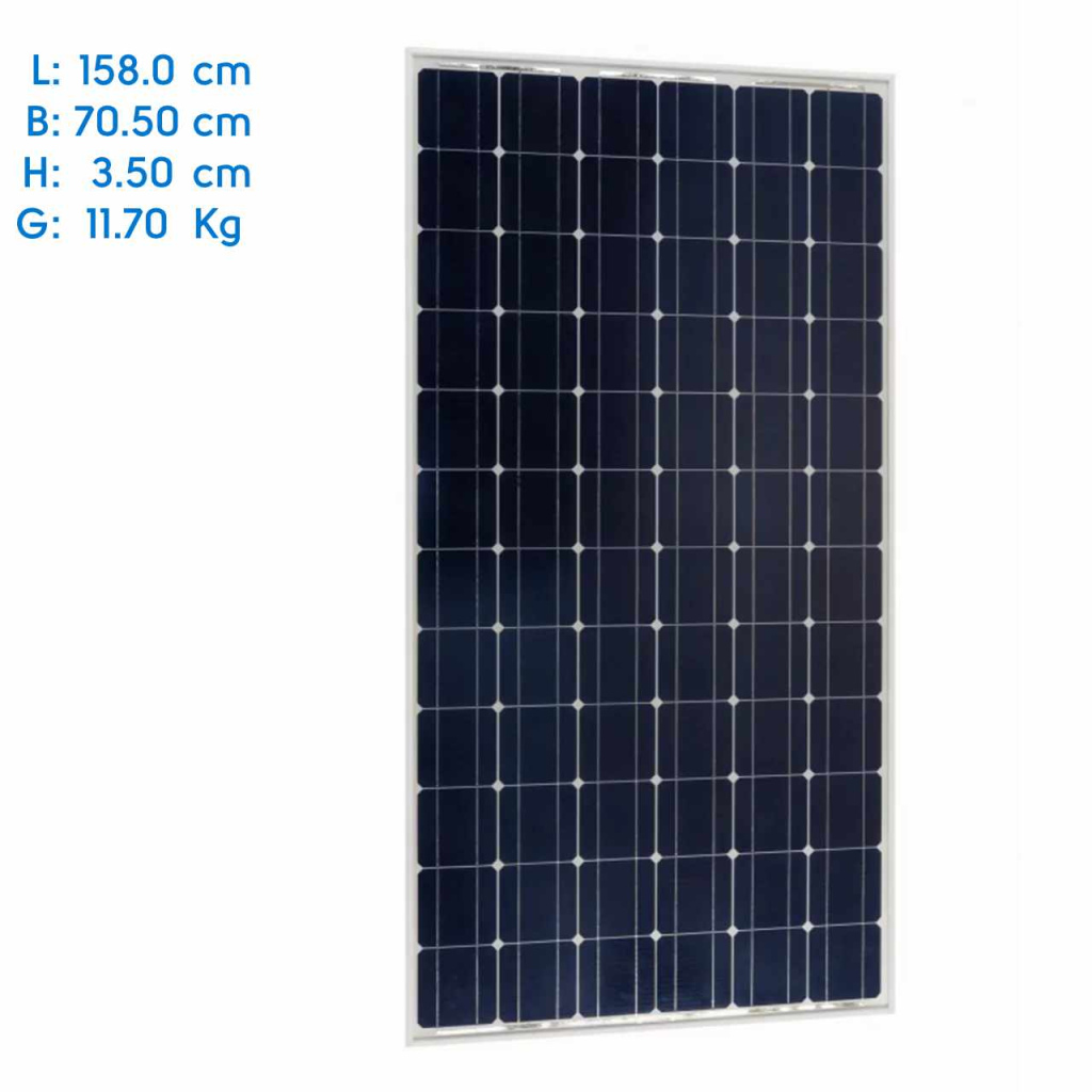 BBAtechniek - 215Wp 1580x705x35mm 24V Victron BlueSolar Mono(1x)