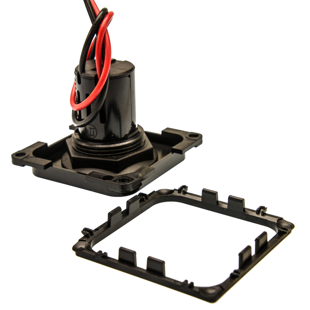 BBAtechniek - USB-A contactdoos 2x 2.5A zwart S20.000 (1x)