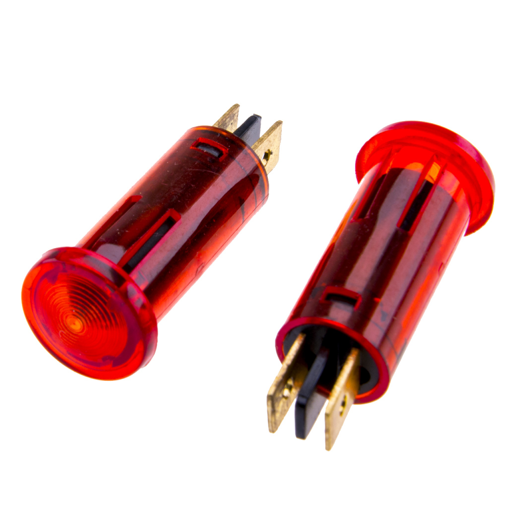 BBAtechniek - Waarschuwingslampje rood 12V Ø 12.0mm (10x)