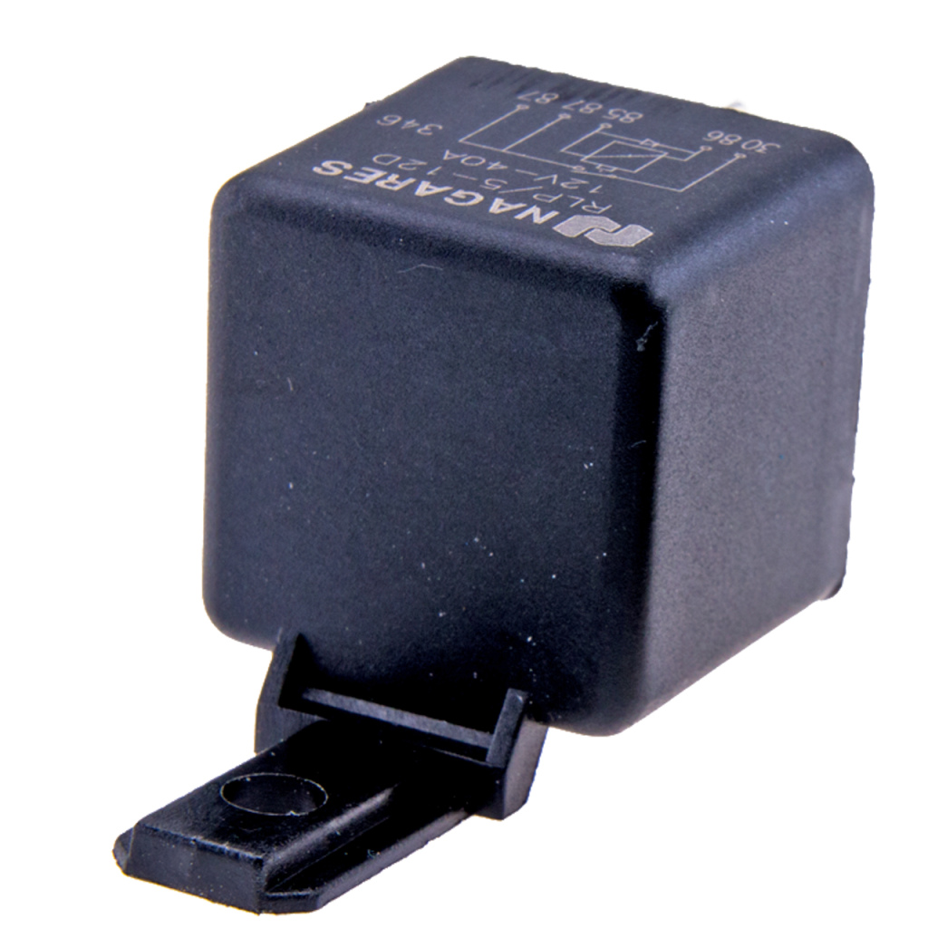 BBAtechniek - 12V 40A 5-polig mini relais met diode (1x)