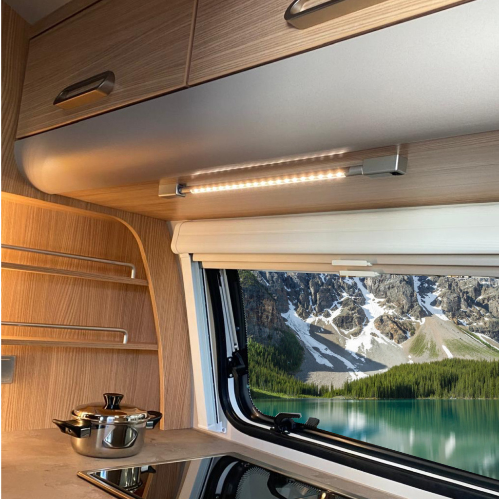 BBAtechniek - Dometic LED tube 12V 1.3W zilver Dometic rail (1x)